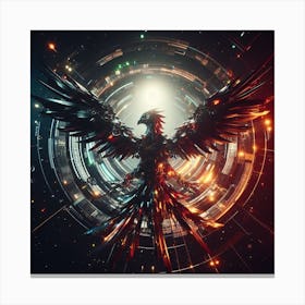 Mecha Phoenix Canvas Print