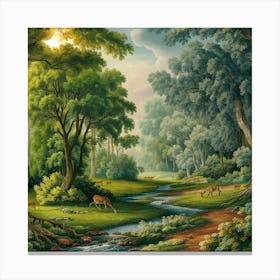 Forest Scene Canvas Print