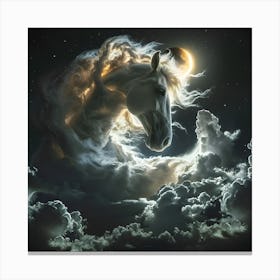 Horse In Clouds Canvas Print