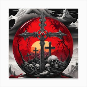 Cross Of Hell 1 Canvas Print