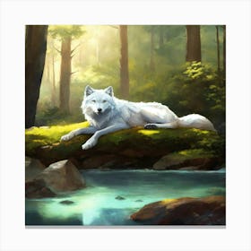 White Wolf 2 Canvas Print