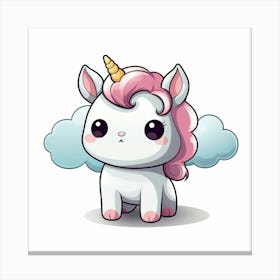 Cute Unicorn 34 Canvas Print