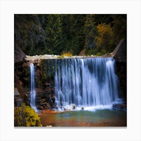 Waterfall In The Forest Canvas Print