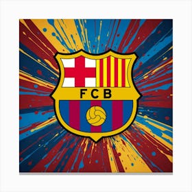 FC Barcelona Logo Wall Art 43 Canvas Print