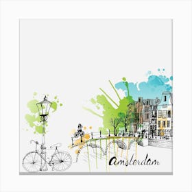 Amsterdam Png Canvas Print