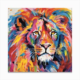 Lion Painting 3 Canvas Print