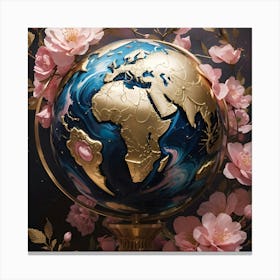 World Globe Canvas Print