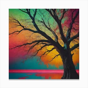 Tree In The Water Canvas Print