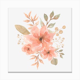 Watercolor Flowers 1 Canvas Print