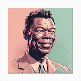 Nat King Cole Singer Canvas Print