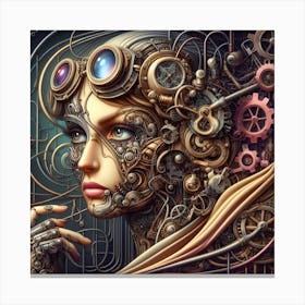 Steampunk AI Canvas Print