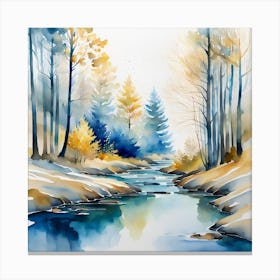 tranquility stream Canvas Print