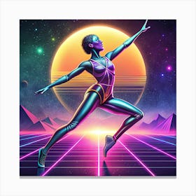 Dancer 80s Canvas Print