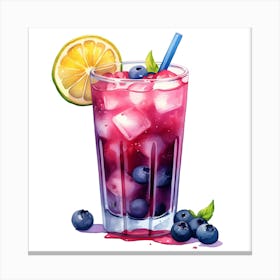 Blueberry Juice Canvas Print