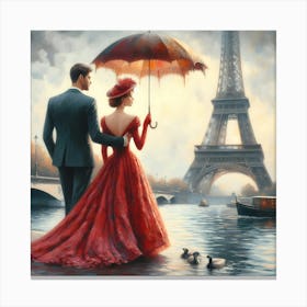 Paris Eiffel Tower 15 Canvas Print