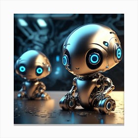 Matic Meme Robot Alien style Canvas Print