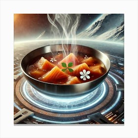 Smoked Salmon Infusion Scifi Canvas Print