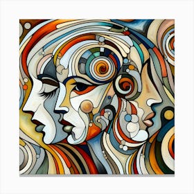 Abstract Of Women Canvas Print