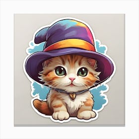 kitty Cute Style Cartoon Cute Super Canvas Print
