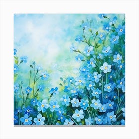 Forget Me Nots 4 Canvas Print