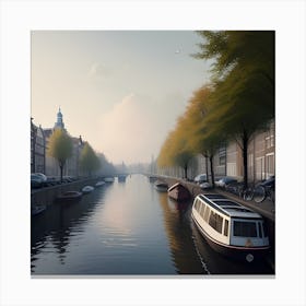 Amsterdam Canal Canvas Print