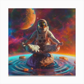 Meditation In Space Canvas Print