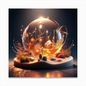 Snow Globe Canvas Print