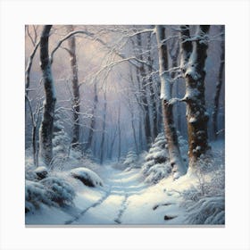 Winter'S Path Canvas Print
