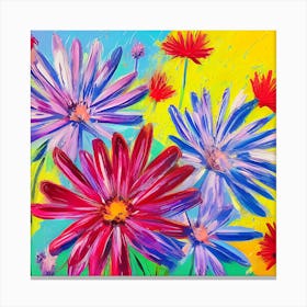 Aster Flowers 15 Canvas Print