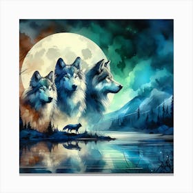 Creative Wild Animal Representation 8 Canvas Print