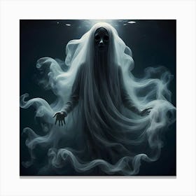 Figure In The Abyss Canvas Print
