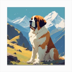 St Bernard 19 Canvas Print