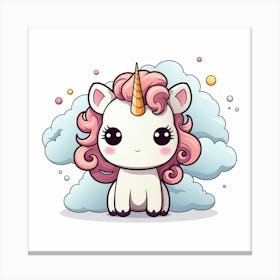 Cute Unicorn 507 Canvas Print