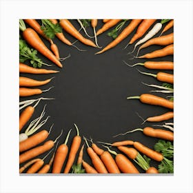Carrots In A Circle 1 Canvas Print