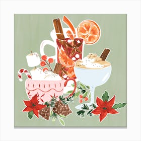 Holiday Drinks Canvas Print