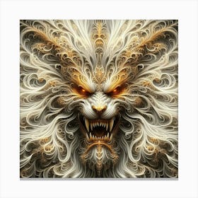 Lion Head 17 Canvas Print