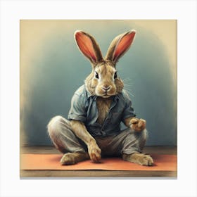 Bunny Yoga Canvas Print