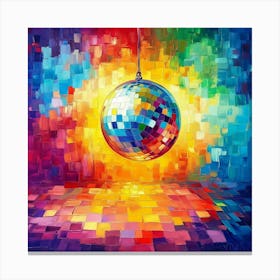 Disco Ball Art 34 Canvas Print