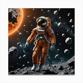 Beyond Earth: The Astronaut’s Cosmic Adventure Canvas Print