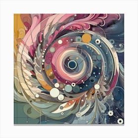 Random Spiral Design Canvas Print