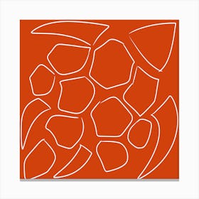 Orange Turtle Canvas Print