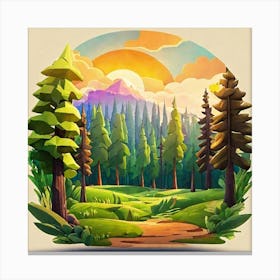 Forest Landscape Canvas Print