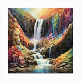 Rainbow Waterfall 1 Canvas Print