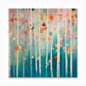 Silver Birch Forest Canvas Print