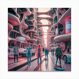 Futuristic City 2 Canvas Print