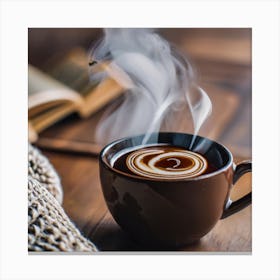 Coffee Cup With Steam 1 Canvas Print