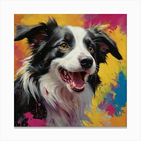 Border Collie Puppy Canvas Print