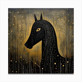 Horse In The Woods Canvas Print