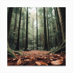 Walk In The Forest Canvas Print