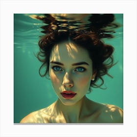 Underwater Portrait Canvas Print